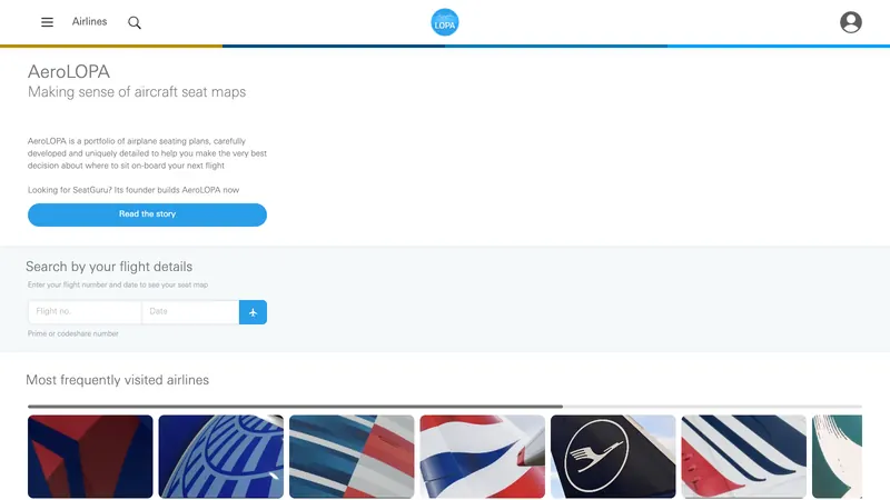 AeroLOPA website screenshot