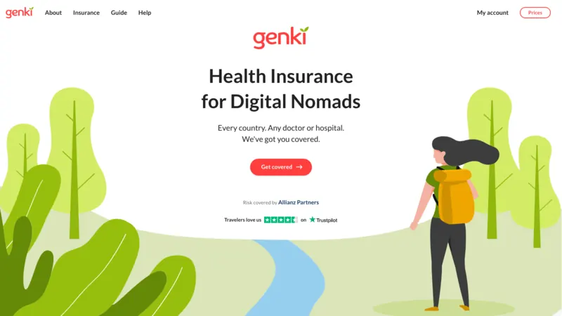Genki website screenshot