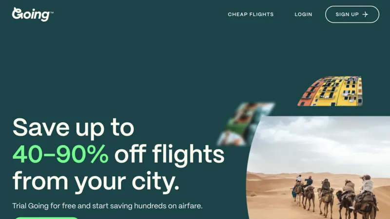 Going website screenshot