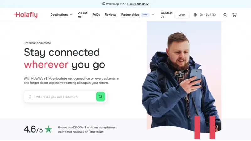 Holafly website screenshot