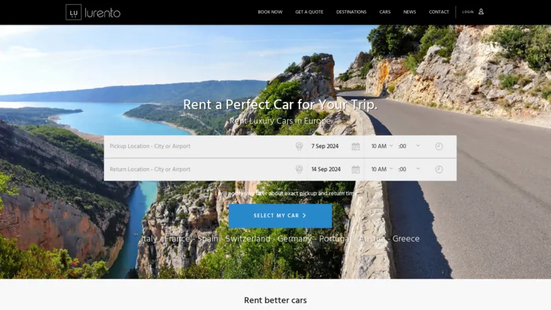 Lurento website screenshot