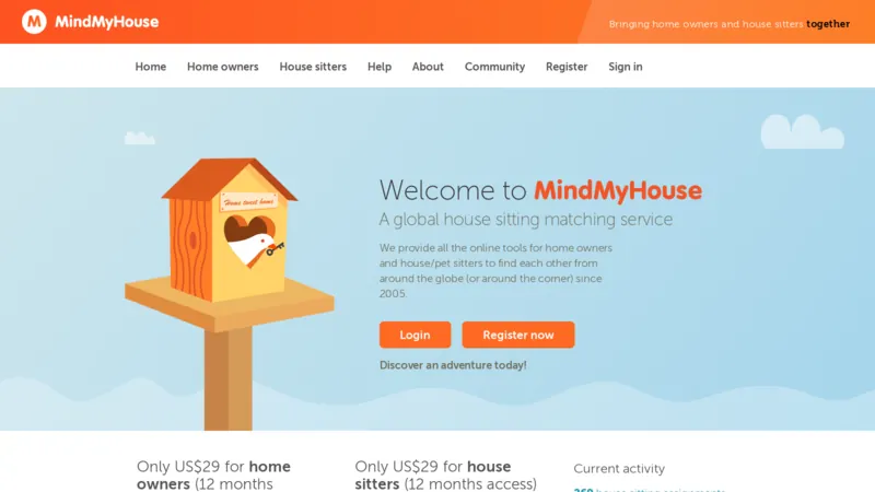 Mind My House website screenshot