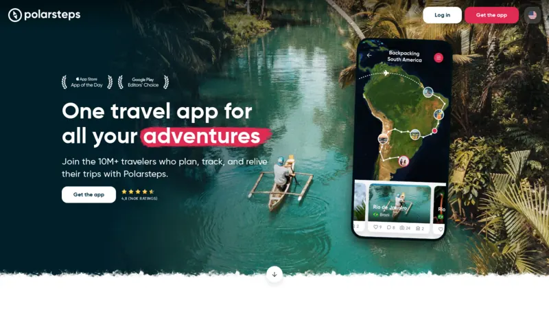 Polarsteps website screenshot