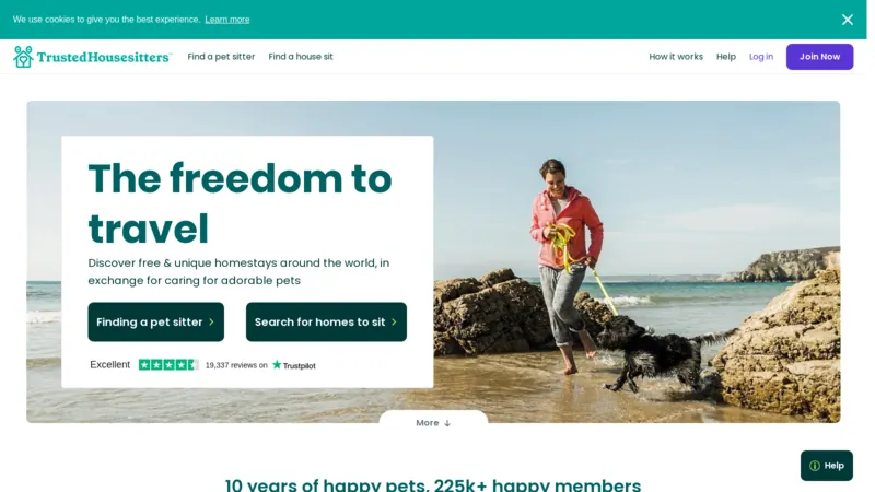 Trusted Housesitters website screenshot