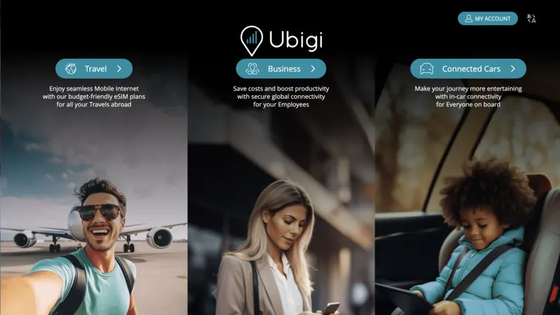 Ubigi website screenshot
